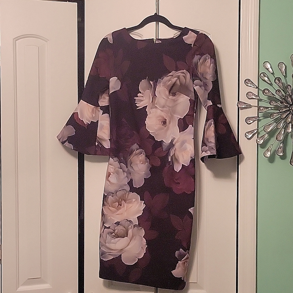 Calvin Klein Floral Dress Size 2